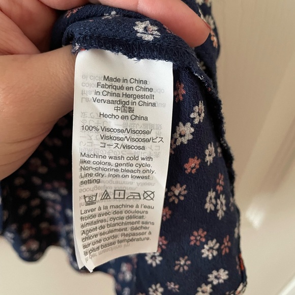 Madewell Button-front tie sleeve mini dress - Picture 8 of 8